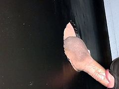 Two cum loads from the masked gloryhole