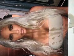 Kim Kardashian Cumtribute