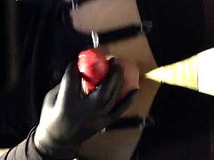 SISSY MASTURBATION COCK COMDOM RED