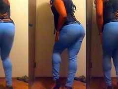 Big Booty Tranny In Tight Jeans