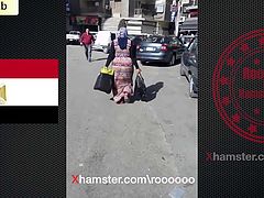 Egyptian big ass in street 2018