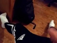 Wanking Contest 16 Cumshots in Adidas Sports Trousers :)))