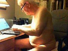 old man naked show