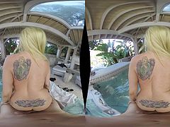 Christie Stevens and Sarah Vandella are blondes who want to feel a rod