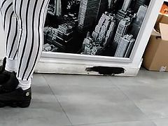 Thick booty strip tights inside jimmy jazz, pt.1