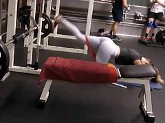 Hot ass in the gym