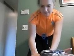 Step Sister helps her Step brother with an injury