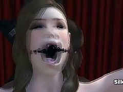 3D Animated Blonde Hradcore Sex in Darkness