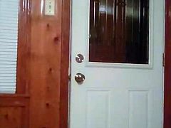 Letting dog out 1
