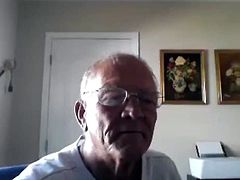 grandpa stroke on webcam