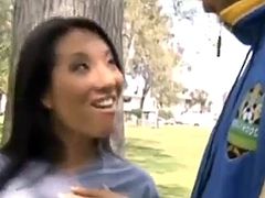 Asian whore fucked after Soccer Practice