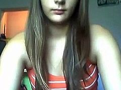 Young russian teen naked on webcam