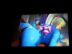 Samus Aran's ass cum tribute 9