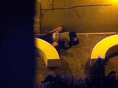 Asian Couple have outdoor sex