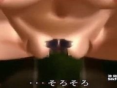 3D Big Tits Animated Girl Fucked By Monster Dicks
