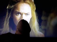 Cersei watches me cum