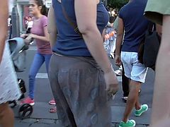 Nice trousers in crowd