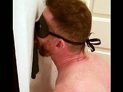 Tall hung uncut jock stops by my gloryhole