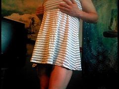 Me playing around in my new dress and heels