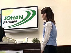 Japanese Receptionist getting fucked