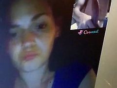 Huge cock reaction on webcam