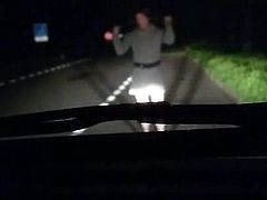 sexy sur un parking