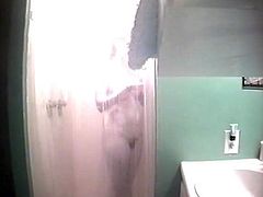 Voyeur teen changing and shower 5