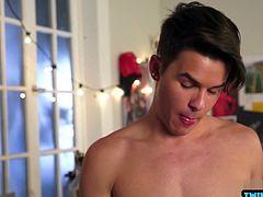 Shaved twinks anal sex and cumshot