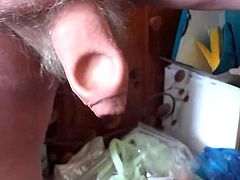 Candle holder in foreskin