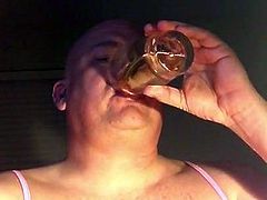 Sissy Fag Drinking PIss