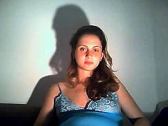 preggo girl in webcam