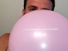 Balloon Fetish - Chris Blowing Balloons