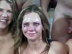 Teen loves cum on her face
