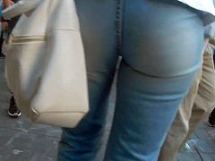 Touched nice ass milfs in jeans