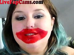 Fat White Girl Makeup Fetish On Webcam