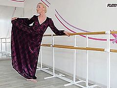 Anna sigarga with gymnastics at no time seen previous to