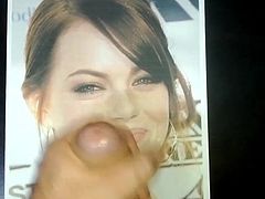 Emma Stone cum tribute #1