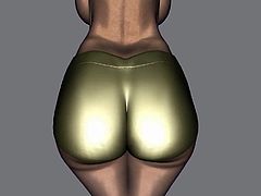 Big Gold Bum 3D