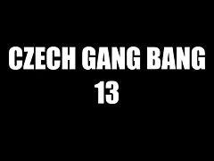 Czech creampie gangbang