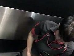 asian toilet spycam jerk off and cum