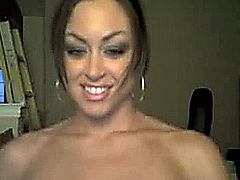 amateur girl dancing on webcam