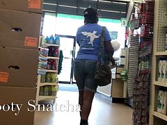 Mature Black Ass Walk-by