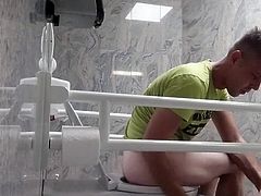 Voyeur spy diaper change in the Mall toilet