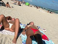 Topless beach creeping