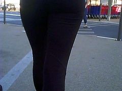 candid ass leggings