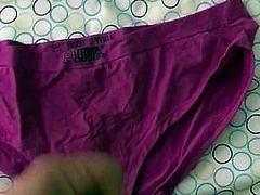 Cum on wife’s pantys