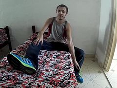 Jerking Off In Hostel Room