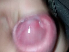 Fat hard cock throbbing sticky cum play