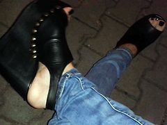 my blak platform wedges