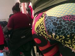 PAWG in Crazy Patterned Spandex